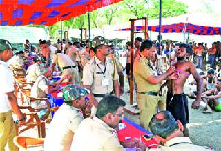 Police Recruitment: 645 candidates of Dandi; 1361 candidates eligible | पोलीस भरती : ६४५ उमेदवारांची दांडी ; १३६१ उमेदवार पात्र