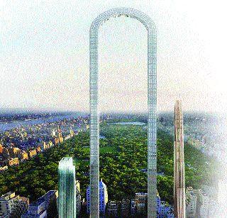 The world's tallest building in the void U 'shape | उलट्या ‘यू’ आकाराची जगातील सर्वांत उंच इमारत