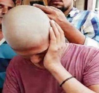 Relatives had shaved as relatives met | प्रेयसीला भेटला म्हणून नातेवाईकांनी केलं मुंडण