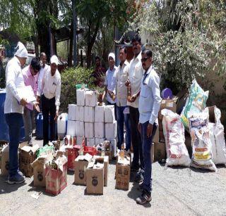 Demolished fake liquor manufacturing mini factory | धुळ्यात बनावट दारू निर्मितीचा मिनी कारखाना उद्ध्वस्त