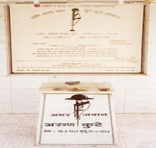 Theft of statue of Shaheed Jawan, set by Anna Hazare | अण्णांच्या हस्ते बसवललेल्या शहीद जवानाच्या पुतळ्याची चोरी Theft of statue of Shaheed Jawan, set by Anna Hazare | अण्णांच्या हस्ते बसवललेल्या शहीद जवानाच्या पुतळ्याची चोरी