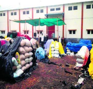 Due to incessant rains, farmers worry about "tur", thousands of quintals of waste | अवकाळी पावसामुळे शेतकरी चिंता"तूर", हजारो क्विंटल तुरीची नासाडी