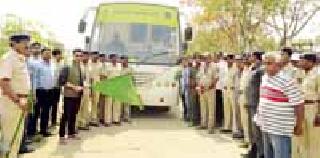 Green army bus filed in Nalapalli | हरित सेना बस आलापल्लीत दाखल