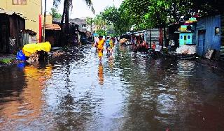 Heavy rain in Sangli with Kolhapur | कोल्हापूरसह सांगलीत जोरदार पाऊस