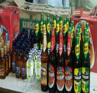 18,000 of the liquor seized at Naradaa | नरडाणा येथे 18 हजारांचा दारूसाठा जप्त