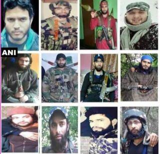 The Army lists the list of the most wanted terrorists | लष्कराने मोस्ट-वॉण्टेड 12 दहशतवाद्यांची यादी केली जाहीर