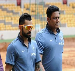 Kohli - Kumble pointed out the note | कोहली - कुंबळे वादाने लक्ष वेधले