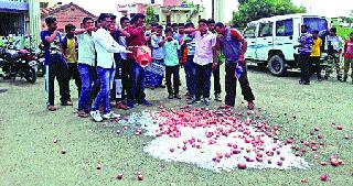 Milk, onion will shake the name of the government! | दूध, कांदे ओतून शासनाच्या नावानं शिमगा!