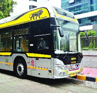 Hybrid bus running in BKC | बीकेसीत धावणार हायब्रिड बस