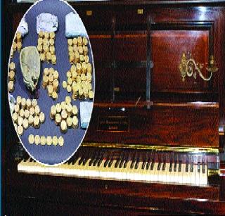 Old pianot found in gold coins of the queen | राणीच्या काळातील सुवर्ण नाणी सापडली जुन्या पियानोत