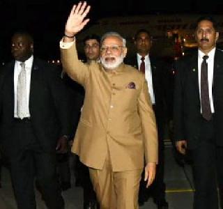 Modi reached America! Tomorrow's visit to Trump | मोदी अमेरिकेत पोहोचले ! उद्या घेणार ट्रम्प यांची भेट