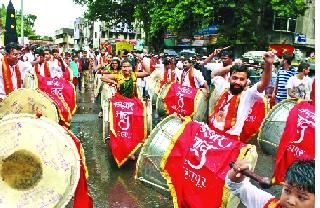 Only Karveerangar Shahu Nad ' | अवघ्या करवीरनगरीत शाहू‘नाद’