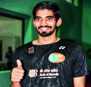 Badminton player Srikanth best ten players | बॅडमिंटनपटू के. श्रीकांत सर्वोत्कृष्ट दहा खेळाडूंमध्ये