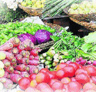 Increase in the prices of the main crops | फळभाज्यांच्या भावात वाढ Increase in the prices of the main crops | फळभाज्यांच्या भावात वाढ