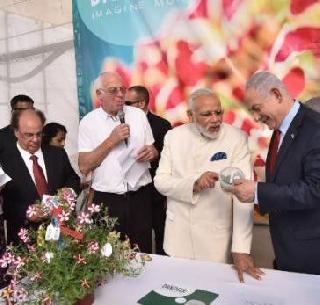 Gave the flower "Modi", Israeli Prime Minister honored | फुलाला दिलं "मोदी" नाव, इस्त्रायलने केला पंतप्रधानांचा सन्मान