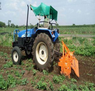 Farmers wanting to get rain: Rotavater rotates on crops | पावसाअभावी शेतक:यांनी पिकांवर फिरवला रोटाव्हेटर