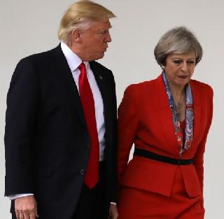 Welcome should not be welcomed, the condition of Donald Trump's British Prime Minister | स्वागत नाही जंगी स्वागत झालं पाहिजे, डोनाल्ड ट्रम्प यांची ब्रिटनच्या पंतप्रधानांसमोर अट