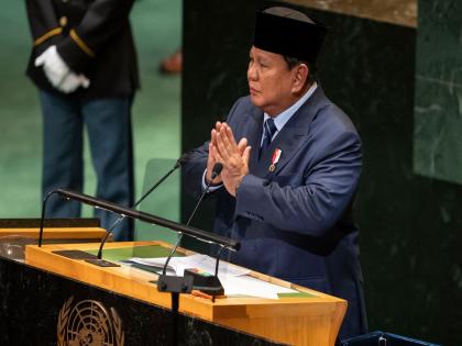 Prabowo Subianto, The President of the world's largest Muslim country Indonesian concluded his speech at the UN by saying Om Shanti Om | जगातील सर्वात मोठ्या मुस्लीम देशाच्या राष्ट्रपतीनं UN महासभेत म्हटलं, "ॐ  शांति ओम..." 