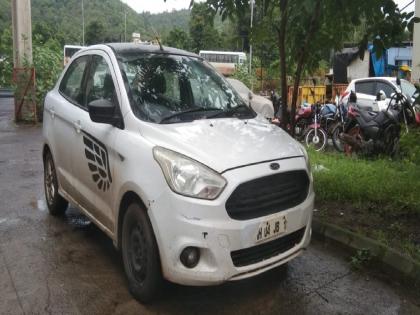 Attempted to take the car directly to the hotel out of anger at the late delivery of water, the security guard was injured | Ratnagiri: पाणी उशिरा दिल्याच्या रागातून कार थेट हॉटेलमध्येच नेण्याचा प्रयत्न, सुरक्षारक्षक जखमी