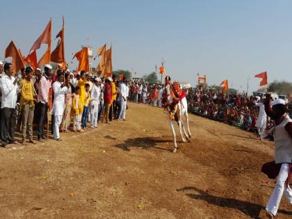  On the occasion of Maghwari at Kurul, the second round of the Maghwari festival was held   | विठ्ठलाचा गजर... कुरुल येथे पार पडले माघवारी सोहळ्यातील दुसरे गोल रिंगण; माघवारीनिमित्त पंढरपुरात तयारी सुरू 