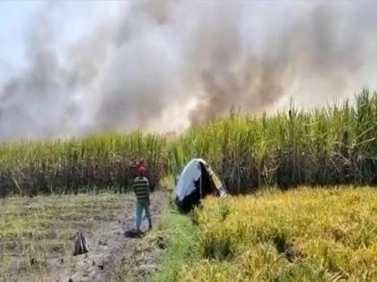 25 acres of sugarcane in Mangaon caught on fire | माणगांव येथे 25 एकर ऊस आगीच्या भक्ष्यस्थानी, 20 एकर ऊस थोडक्यात वाचला