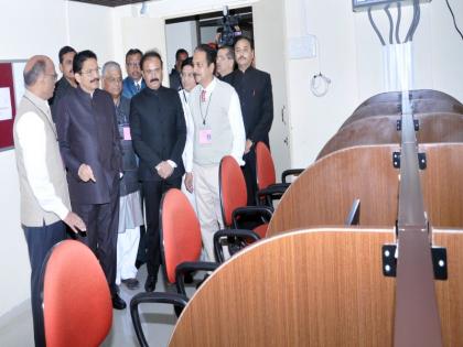 Opening of Governor's Online Examination Center at North Maharashtra University | जळगाव येथे उत्तर महाराष्ट्र विद्यापीठातील ऑनलाईन परीक्षा केंद्राचे राज्यपालांच्याहस्ते उद्घाटन