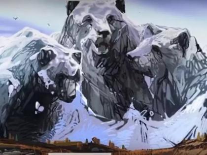 viral optical illusion social media photo do you see mountains or bear in photo know about your personality | Optical Illusion: पर्वत की अस्वल, फोटोत आधी जे दिसेल त्यावरून कळेल तुम्ही समस्या कशा सोडवता!