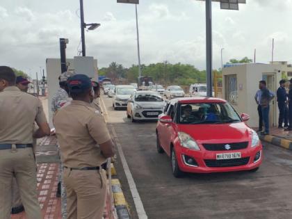 Stopped toll collection at Osargaon toll booth, Some technical difficulties in toll collection | ओसरगाव टोलनाक्यावरील टोलवसुली बंद, सिंधुदुर्गवासीयांच्या विरोधामुळे नव्हे तर...