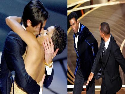 Oscars Award 2023: From slapping anchor on stage to forced kissing...know 5 biggest controversies at the Oscars | Oscars Award 2023 : अँकरला चापट मारण्यापासून ते बळजबरीने चुंबन घेण्यापर्यंत...जाणून घ्या Oscar अवॉर्डमधील 5 मोठे वाद