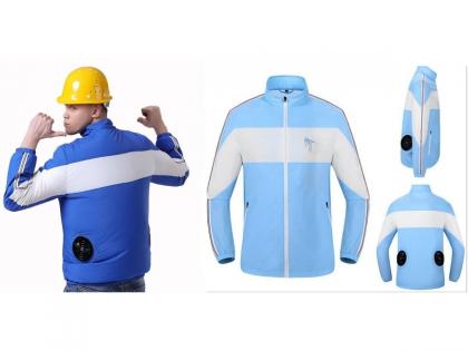 Outdoor Summer Cooling Fan Jacket Ac Jacket For Cooling   | गर्मी होईल छूमंतर! स्वस्तात विकत घ्या AC असलेला जॅकेट, भर उन्हात देखील देईल गारवा 