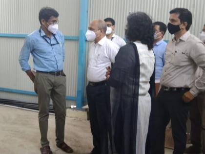 Inspection of site for oxygen plant at Gadhinglaj | गडहिंग्लजला ऑक्सिजन प्लँटसाठी जागेची पाहणी