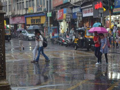 Heavy rains begin in Pune with thunder and gusty winds | Pune Rain: पुण्यात मेघगर्जना अन् सोसाट्याच्या वाऱ्यासह मुसळधार पावसाला सुरुवात Heavy rains begin in Pune with thunder and gusty winds | Pune Rain: पुण्यात मेघगर्जना अन् सोसाट्याच्या वाऱ्यासह मुसळधार पावसाला सुरुवात