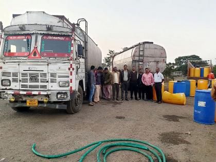 Spirit of 2 lakhs seized with 2 tankers | २ टँकरसह ७० लाखांचे स्पिरीट जप्त