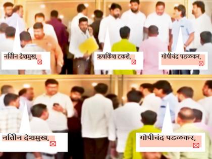 Jitendra Awhad- Gopichand Padalkar row: What happened a few moments before the rally? While the discussion with Padalkar was going on, the argument followed... | राड्याच्या काही क्षण अगोदर काय घडले? पडळकर यांच्याशी चर्चा सुरू असतानाच बाचाबाची नंतर...