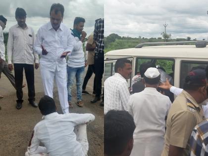 Seeing the accident on the road, the Guardian Minister dattatray bharne stopped, sent the injured to the hospital | रोडवरील अपघात पाहून पालकमंत्र्यांचा ताफा थांबला, जखमींना रुग्णालयात पाठवले