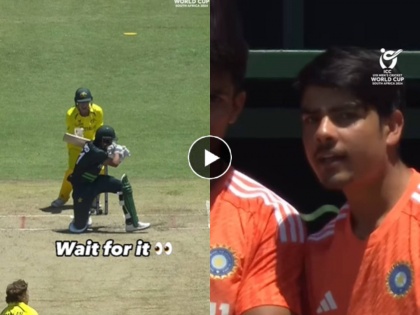u19 India team captain Uday Saharan reaction on Pakistan batsmen vs Australia in semifinal u19 world cup 2024 | पाकिस्तानी फलंदाजाने मारलेला खराब फटका पाहून भारतीय कर्णधार झाला नाराज (Video Viral)