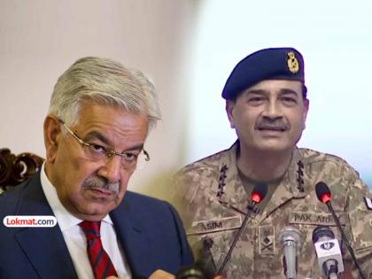 Pakistan internal clash over supremacy foriegn minister khawaja asif fed up of army chief asim munir | पाकिस्तानात अंतर्गत धुसफूस! असीम मुनीरचा 'भाव' वाढल्याने संरक्षण मंत्री देणार राजीनामा? Pakistan internal clash over supremacy foriegn minister khawaja asif fed up of army chief asim munir | पाकिस्तानात अंतर्गत धुसफूस! असीम मुनीरचा 'भाव' वाढल्याने संरक्षण मंत्री देणार राजीनामा?