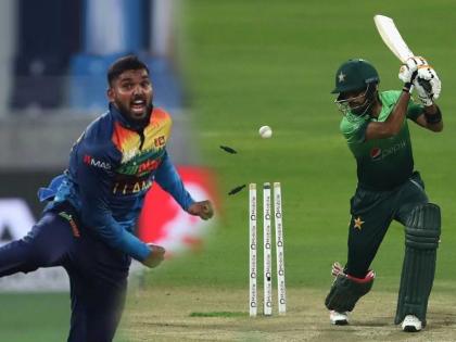 Wanindu Hasaranga 3 wickets haul restricts Pakistan to 121 all out as Babar Azam top scorer with only 30 runs Asia Cup 2022 SL vs PAK | Hasaranga, Asia Cup 2022 SL vs PAK: श्रीलंकन फिरकीपुढे पाकिस्तानची धूळधाण; १२१ धावांत आटोपला डाव