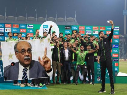  Pakistan Cricket Board President Najam Sethi has claimed that Pakistan Super League has overtaken IPL in terms of digital viewership  | IPL vs PSL: पाकिस्तान सुपर लीगनं IPLला मागं टाकलं; पाक क्रिकेट बोर्डाचे अध्यक्ष सेठी यांचा दावा