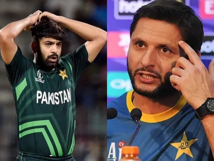 Pakistan Cricket Board has canceled the contract of Haris Rauf and Shahid Afridi has welcomed this decision | पगार बंद झाला कारण तो फक्त पैशांसाठी खेळत होता; शाहिद आफ्रिदीचा हारिसला टोला