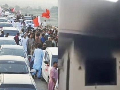 Controversy in Pakistan over Indus River water People burn down minister's house | सिंधू नदीच्या पाण्यावरुन पाकिस्तानमध्ये गोंधळ; लोकांनी मंत्र्यांचं घरच जाळलं Controversy in Pakistan over Indus River water People burn down minister's house | सिंधू नदीच्या पाण्यावरुन पाकिस्तानमध्ये गोंधळ; लोकांनी मंत्र्यांचं घरच जाळलं