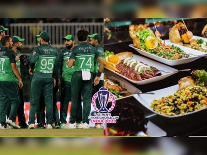 World Cup 2023: No beef for Babar Azam & Co, Check Pakistan Cricket Team’s food menu   | World Cup 2023: नो बीफ! पाकिस्तानी क्रिकेटपटूंच्या जेवणात खास भारतीय पदार्थ, पाहा मेन्यू 