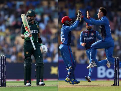 ICC ODI World Cup PAK vs AFG Live : Babar Azam's fifty, Pakistan post 282 for 7 from 50 overs against Afghanistan. | बाबर आजमची फिफ्टी, पाकिस्तानची गाडी रुळावर आली; अफगाणिस्तानने चांगली टक्कर दिली