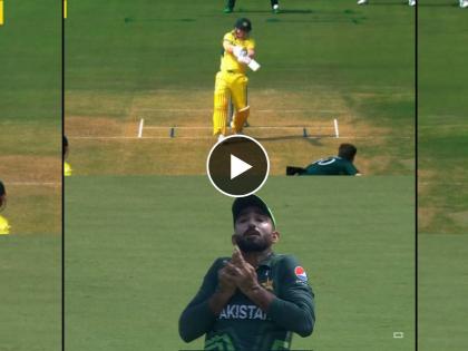 ICC ODI World Cup PAK vs AUS Live : Review lost in the first ball & Catch drop by Poor old Usama Mir on debut in the fifth over, Video  | हे सुधारणार कधी? डेव्हिड वॉर्नरचा सोपा झेल टाकला, पाक खेळाडूंनी कपाळावर हात मारला, Video