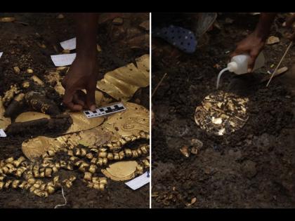 Archaeologists found weird tomb filled with golden treasures during digging in the park | पार्कमध्ये खोदकाम करताना आला अजब आवाज, उघडून पाहिलं तर सापडला मोठा खजिना