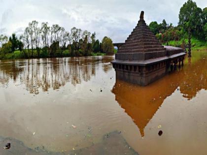 Rain in dam area Kolhapur district, rise in Panchganga river water level | कोल्हापूर जिल्ह्यात धरणक्षेत्रात पाऊस, पंचगंगेच्या पाणीपातळीत वाढ