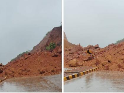 A series of landslides on the National Highway in Goa | गोव्यात राष्ट्रीय महामार्गावर दरडी कोसळण्याची मालिका