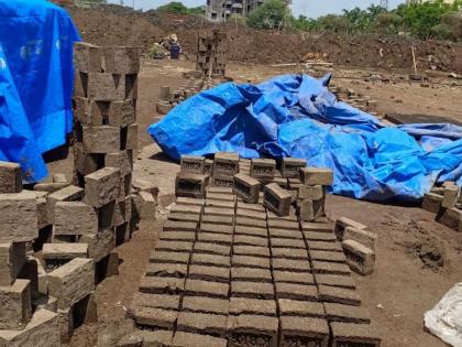 Unseasonal rain in Panvel Loss of crores to vegetable brick kiln owners | अवकाळी पावसाचा पनवेल कहर; भाजीपाला,वीटभट्टी मालकांचे कोटींचे नुकसान 