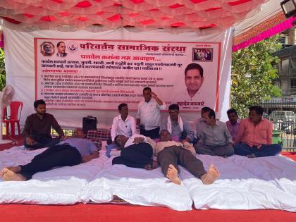 Immediately stop the confiscation proceedings On the third day, the hunger strikers continued their hunger strike | जप्तीची कारवाई त्वरित थांबवा; तिसऱ्या दिवशी उपोषणकर्ते उपोषणावर ठाम  