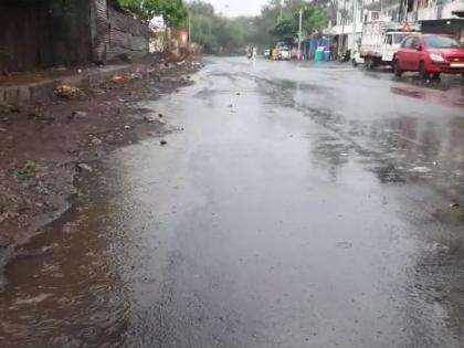 Heavy unseasonal rain at Yavatmal | यवतमाळ येथे जोरदार अवकाळी पाऊस; पिकांना फटका